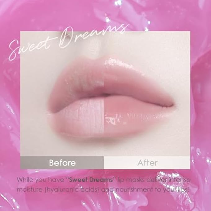 glowiest SWEET DREAMS LIP MASK: NOURISHING, PLUMPING AND HYDRATING LIP BALM | VEGAN LIP SLEEPING MASK | HYALURONIC ACIDS + VITAMIN C + SHEA BUTTER + ANTIOXIDANTS | BERRY - 0.7 OZ. - Image 3